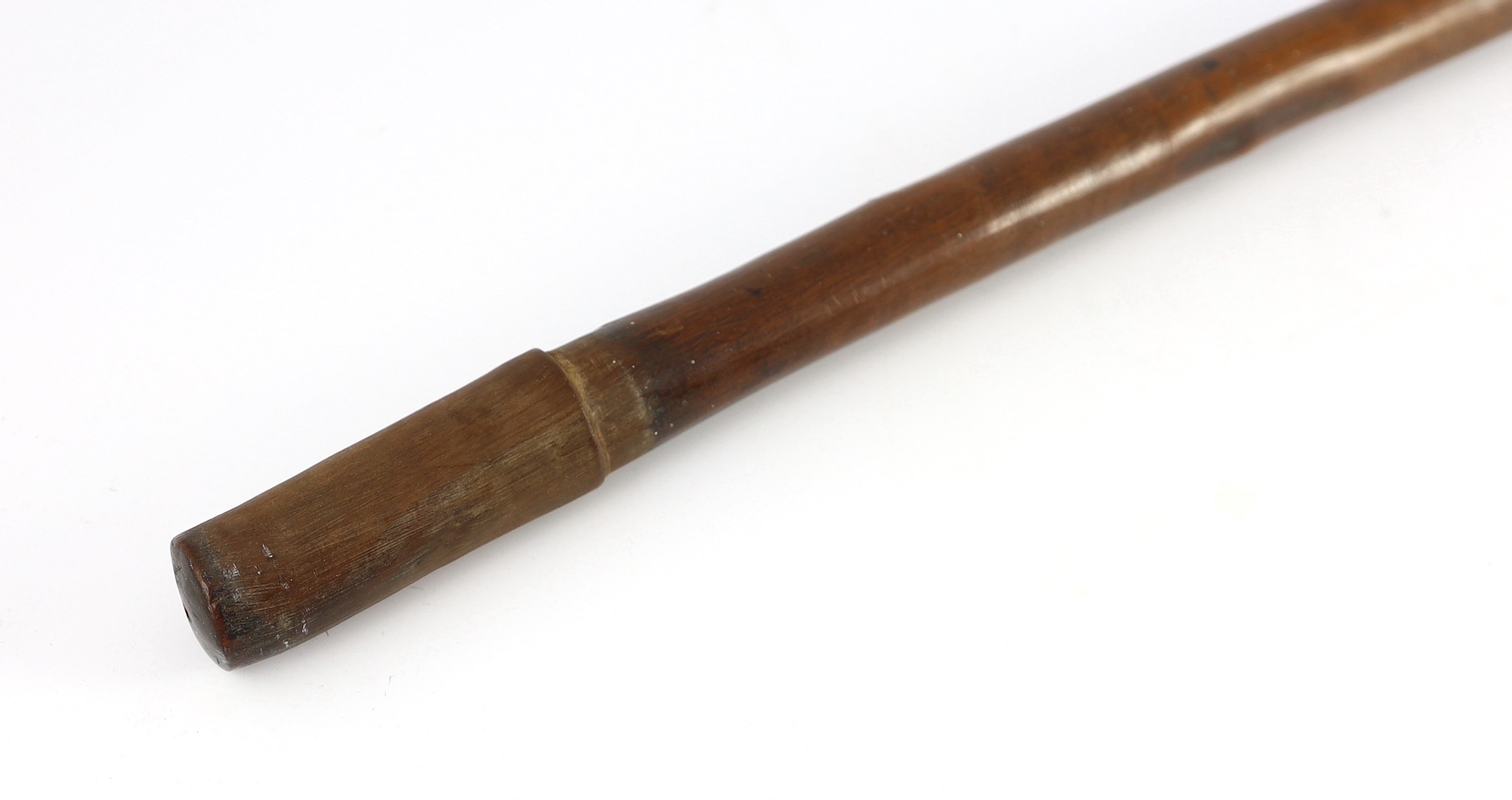 A South Sea Island hardwood war club, 79cm long